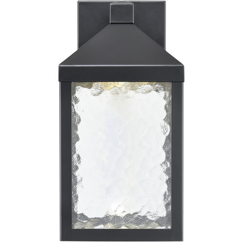 Aaron LED 12 inch Powder Coated Black Outdoor Wall Sconce